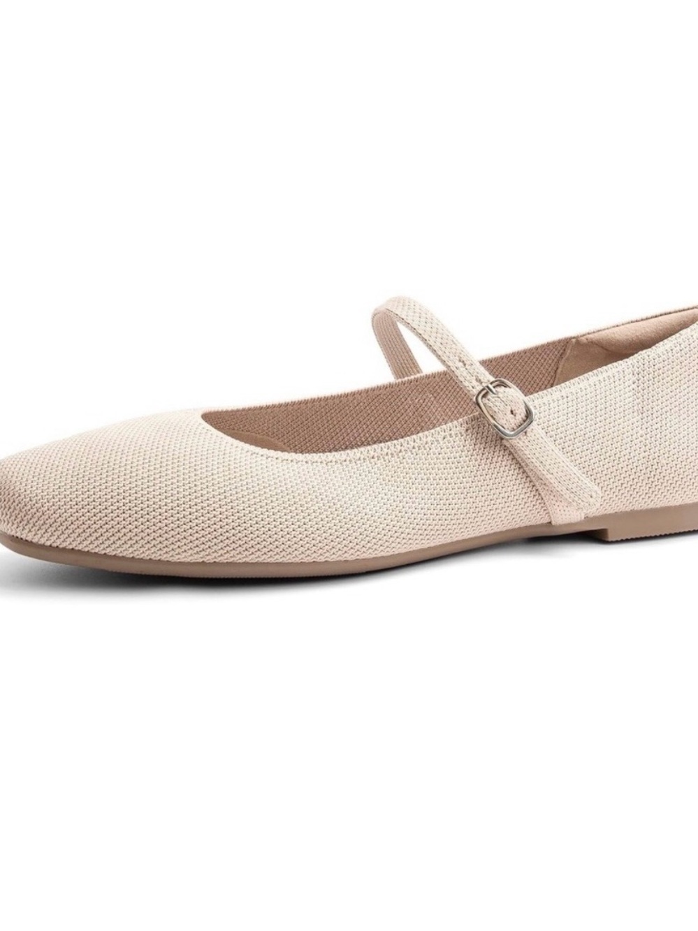 NEW Athmile Women’s Nude Mary Jane Ballet Flat Comfortable Everyday Shoe size 8